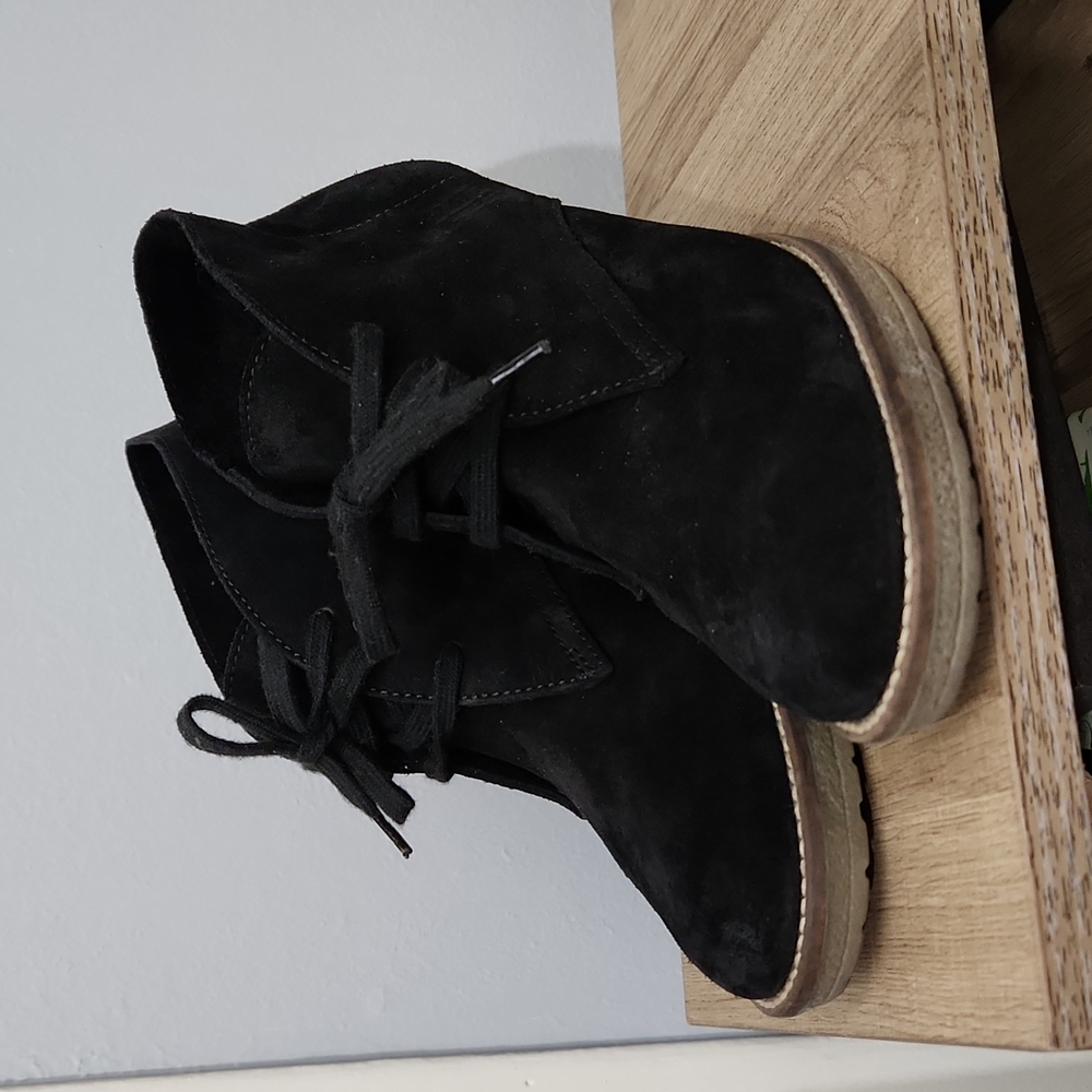 J Crew MacAlister Heeled Booties Black Suede